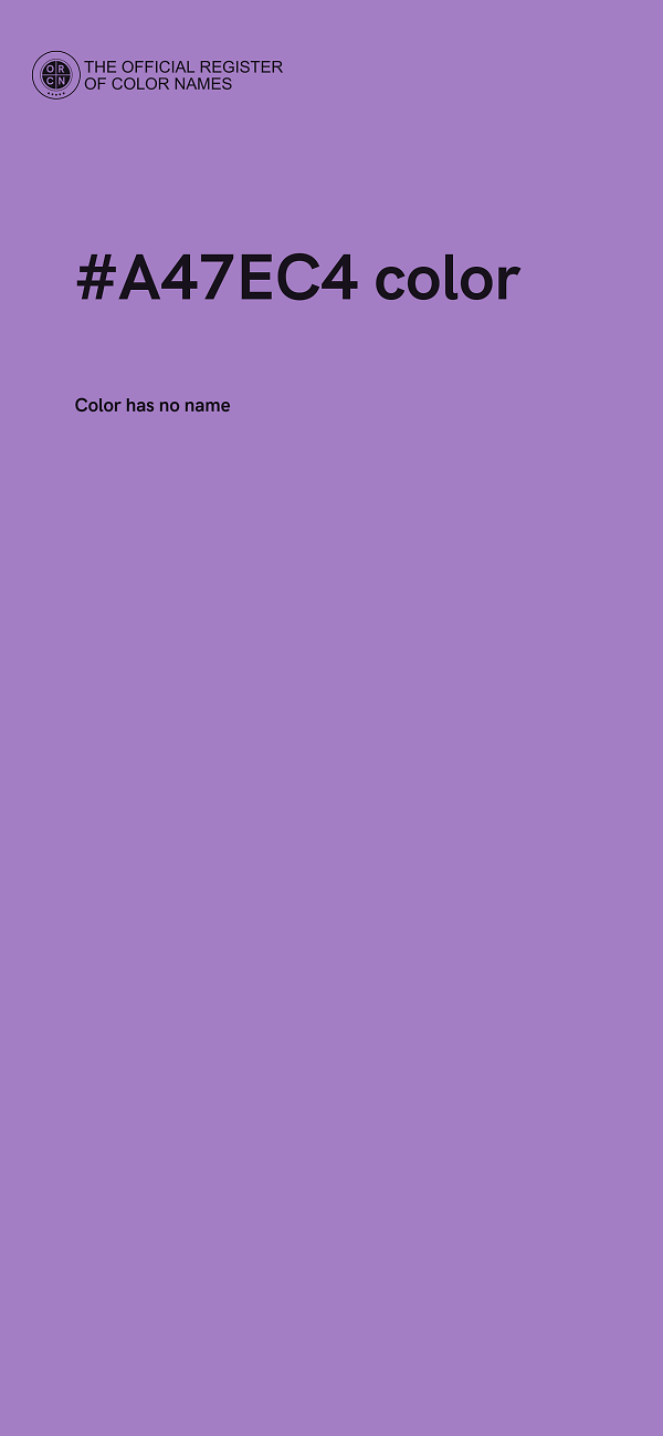#A47EC4 color image