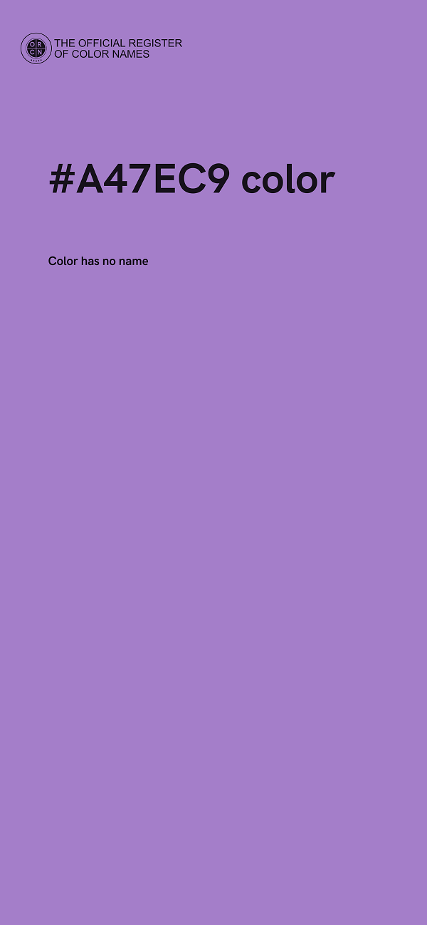 #A47EC9 color image