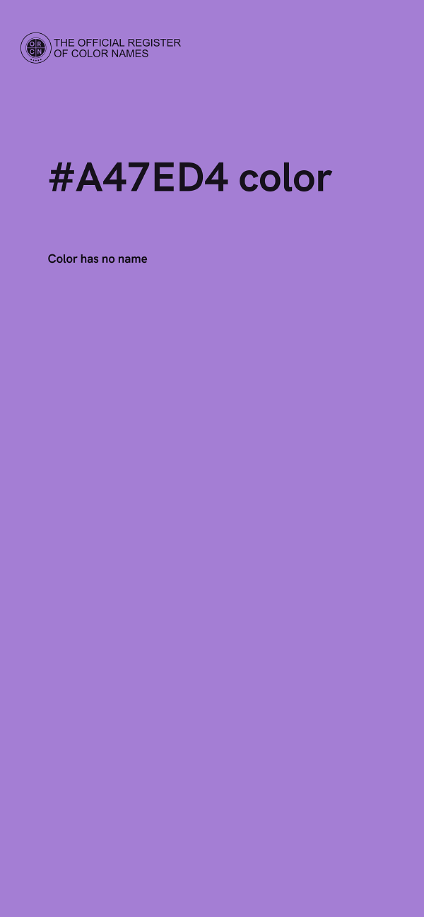 #A47ED4 color image