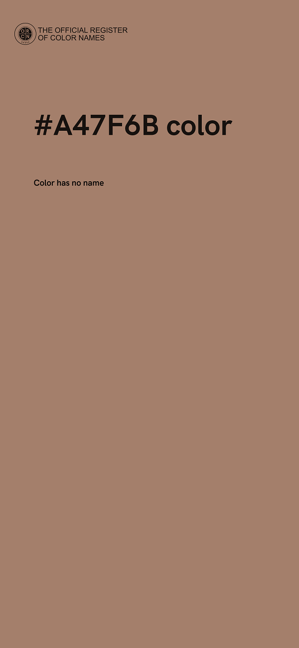 #A47F6B color image