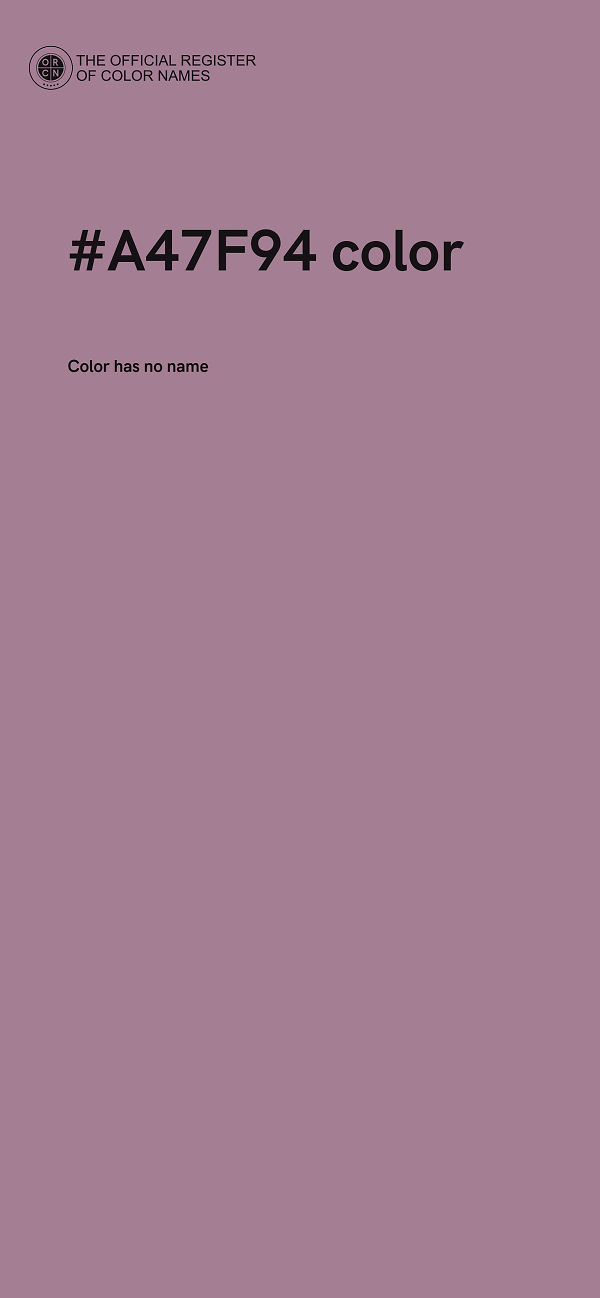 #A47F94 color image