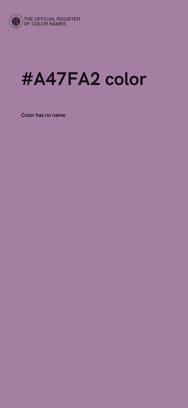 #A47FA2 color image