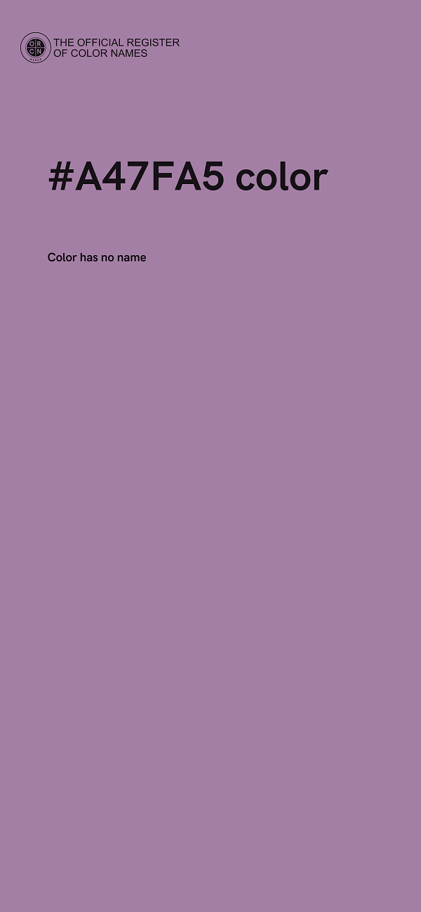 #A47FA5 color image