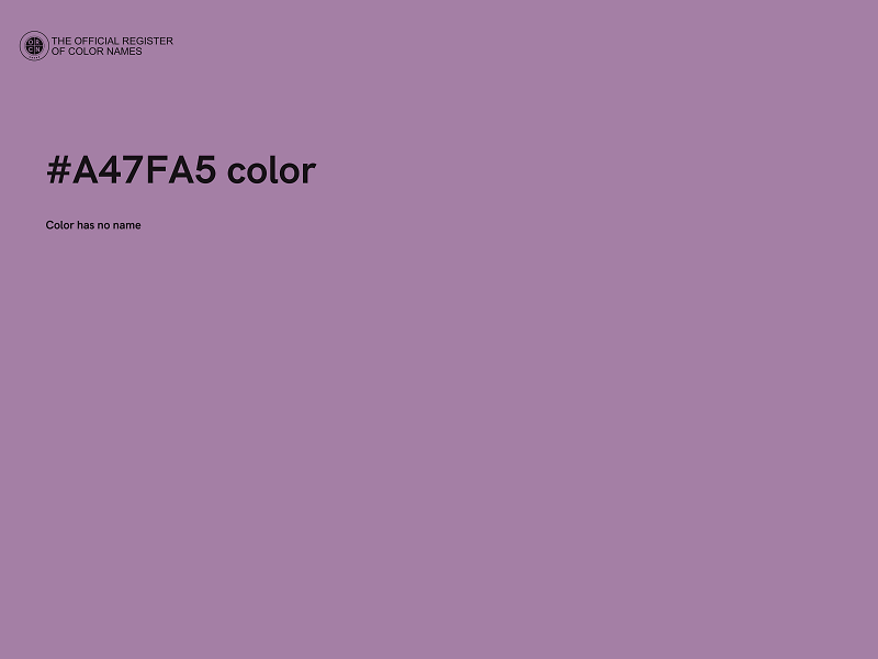#A47FA5 color image
