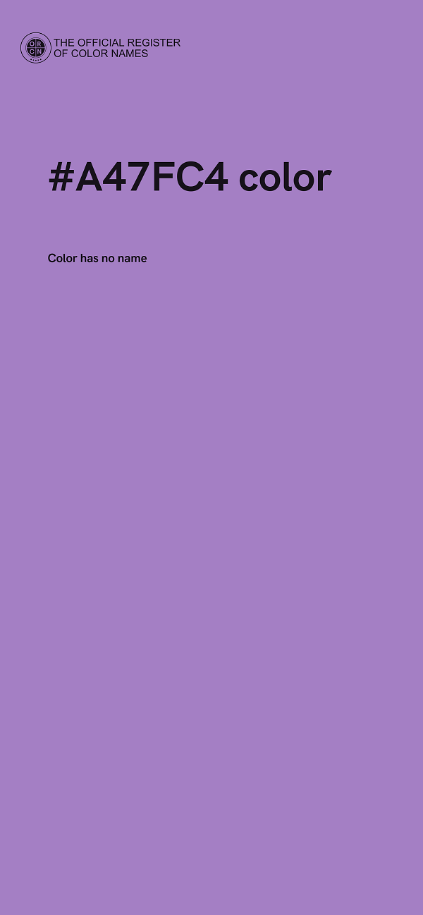 #A47FC4 color image