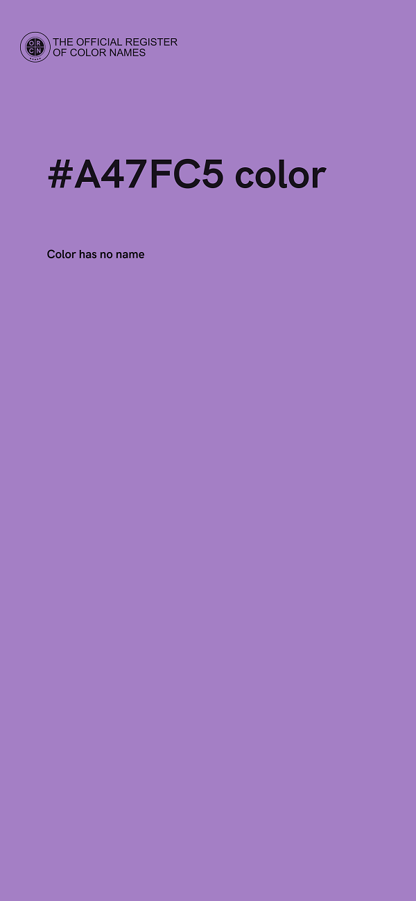 #A47FC5 color image