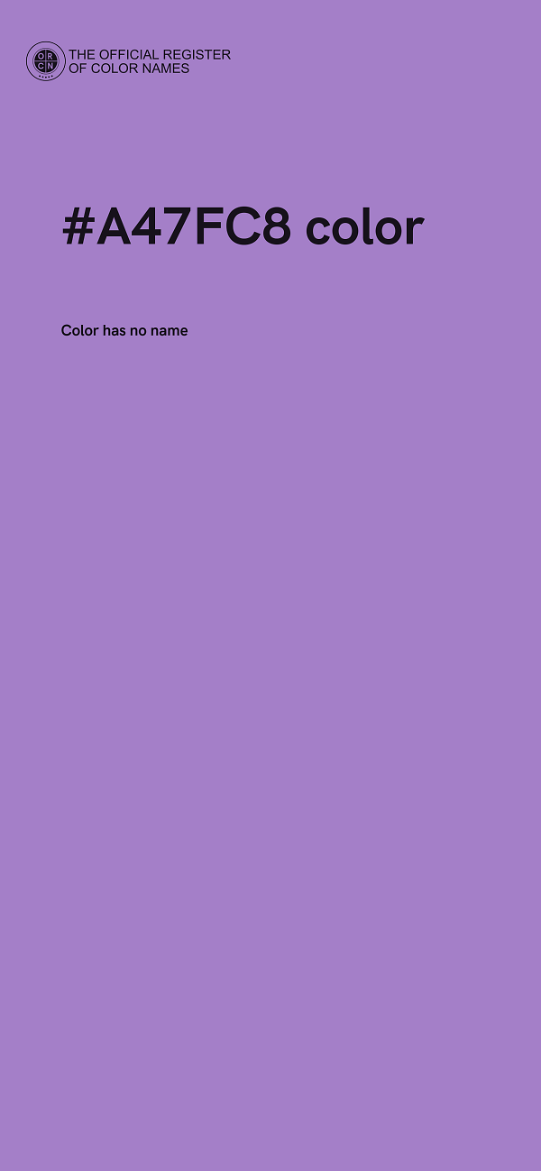 #A47FC8 color image