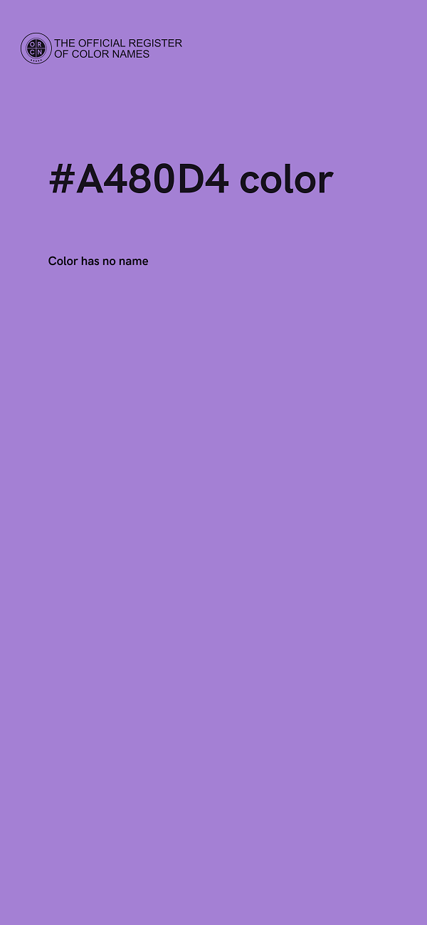 #A480D4 color image