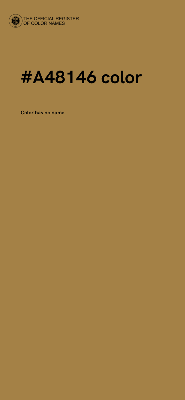#A48146 color image