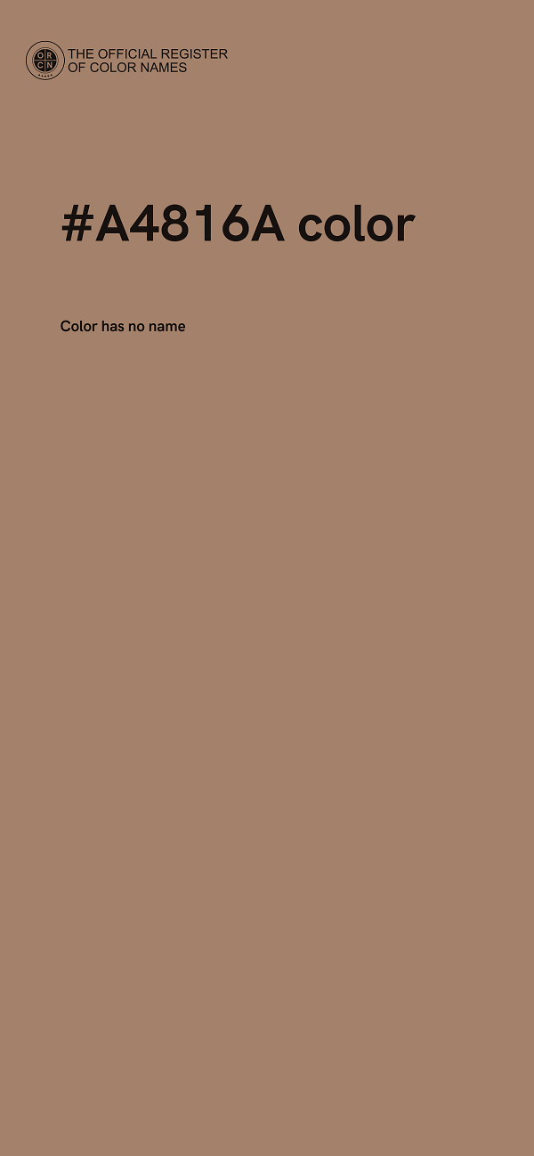 #A4816A color image