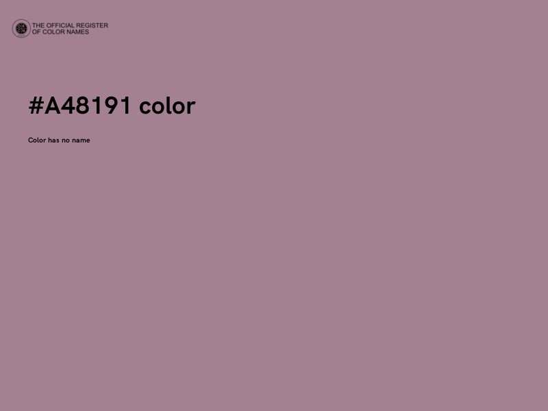 #A48191 color image