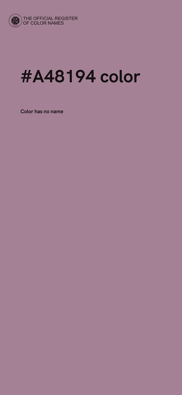 #A48194 color image
