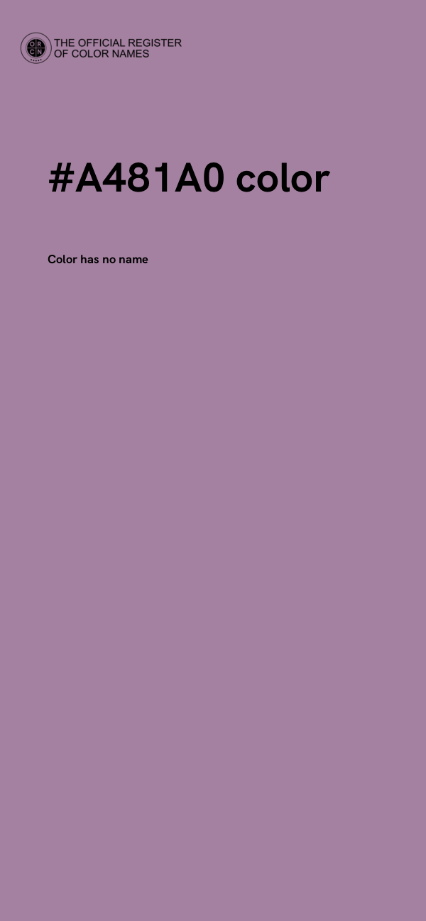 #A481A0 color image