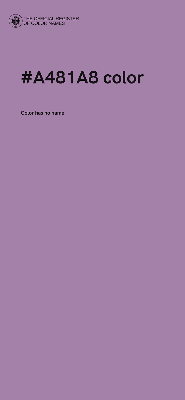 #A481A8 color image