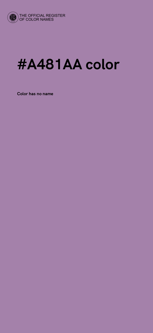 #A481AA color image