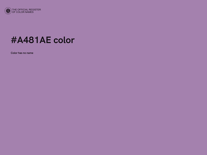 #A481AE color image