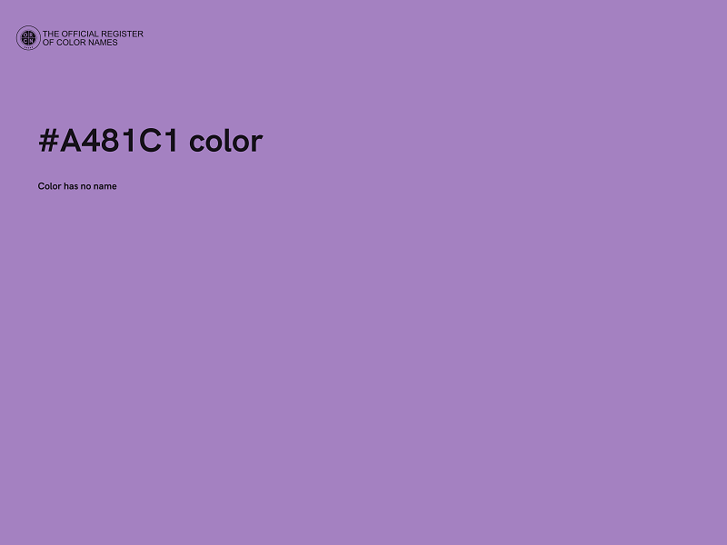 #A481C1 color image