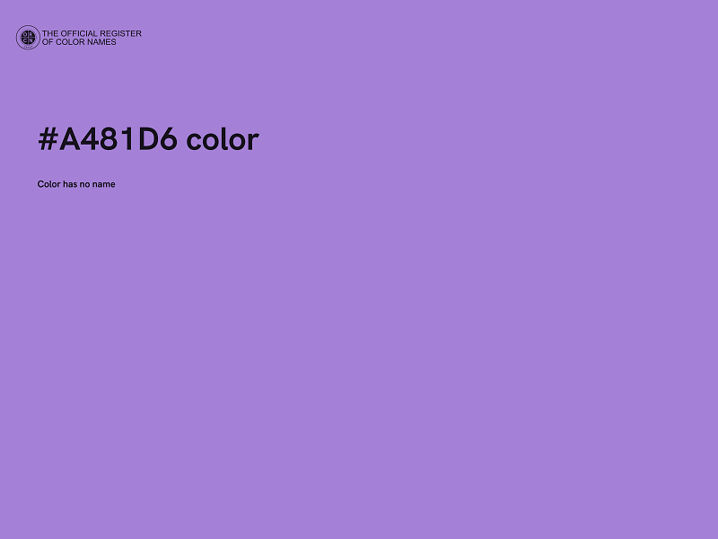 #A481D6 color image