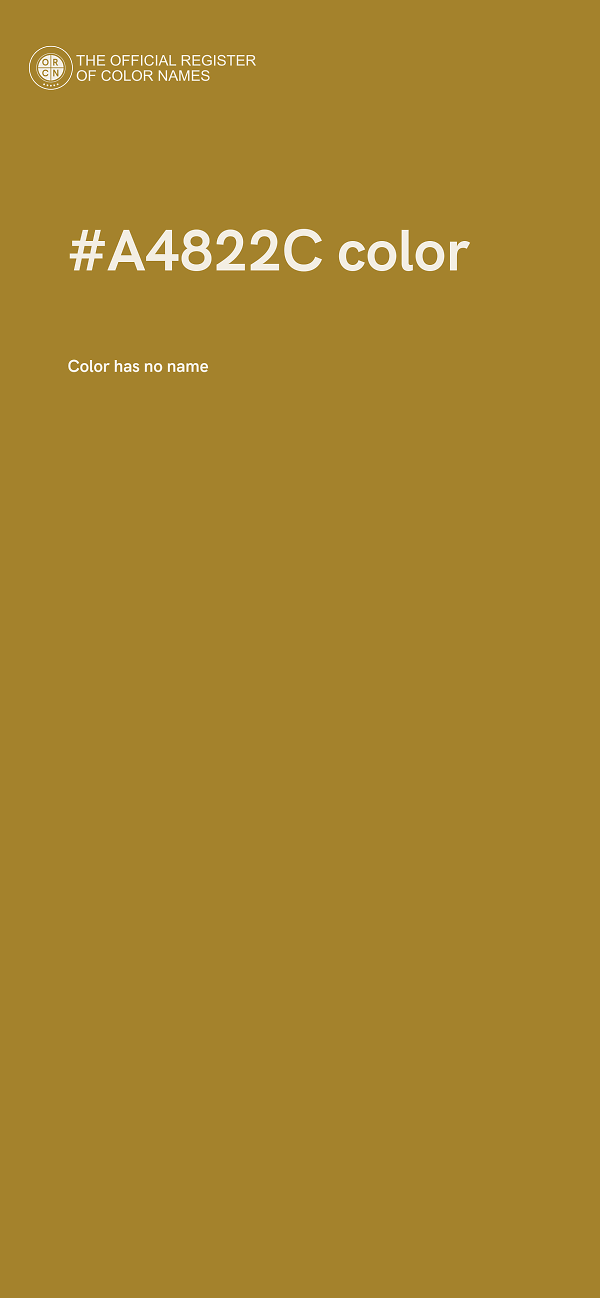 #A4822C color image