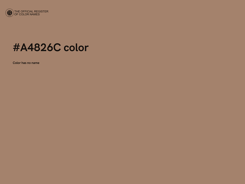 #A4826C color image