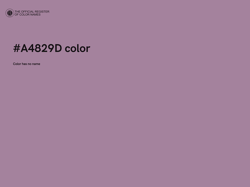 #A4829D color image