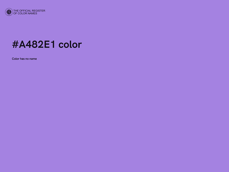 #A482E1 color image