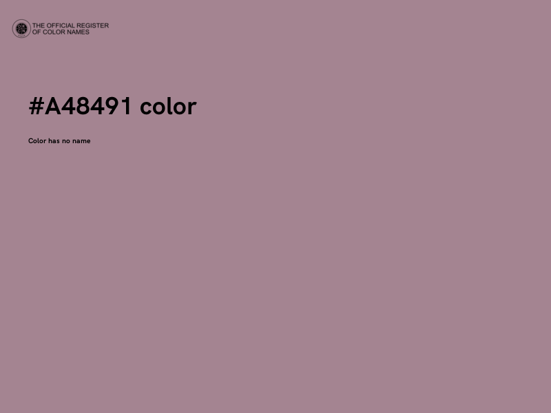 #A48491 color image
