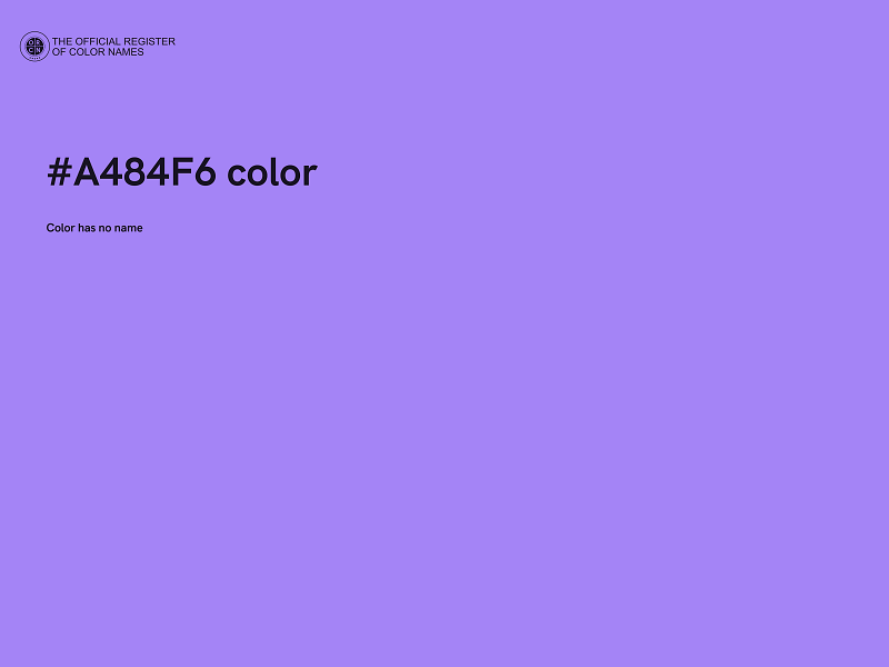 #A484F6 color image