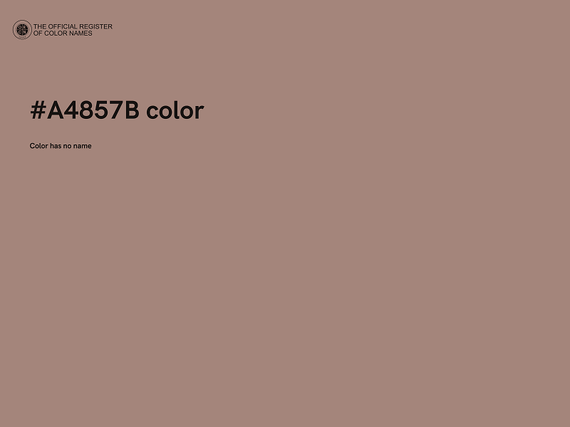 #A4857B color image