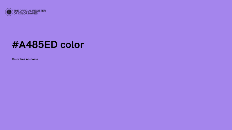 #A485ED color image