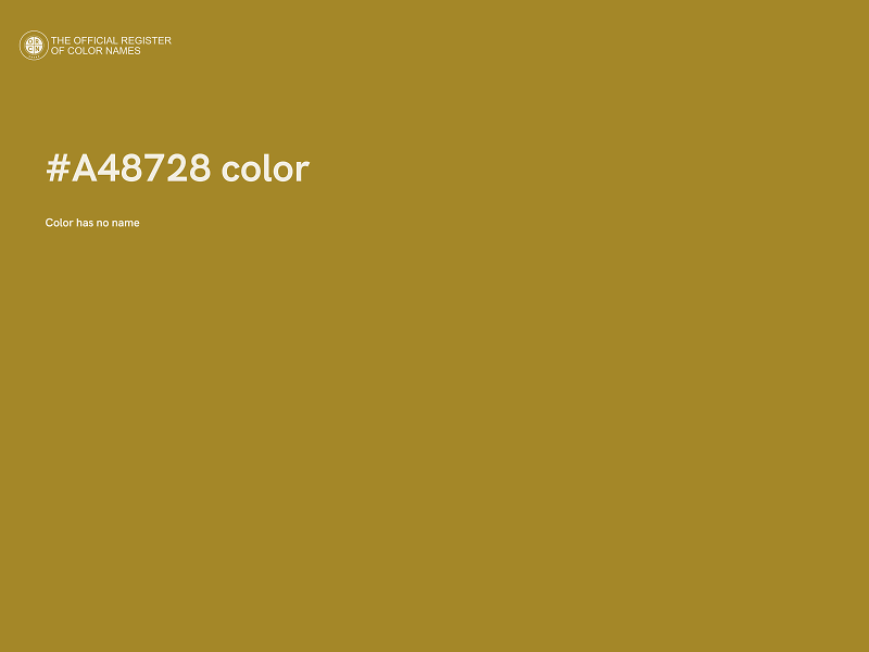 #A48728 color image