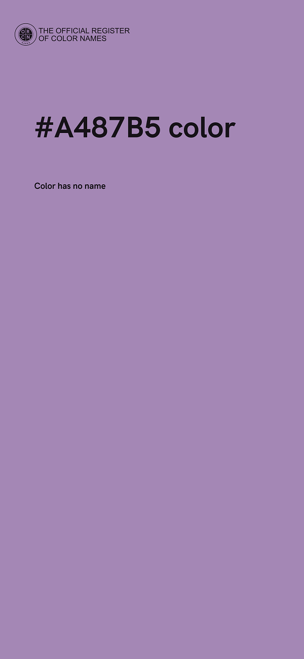 #A487B5 color image