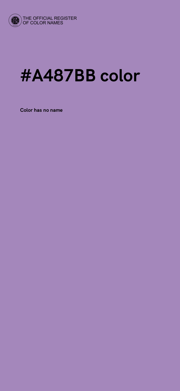 #A487BB color image