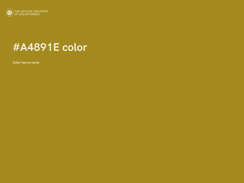 #A4891E color image