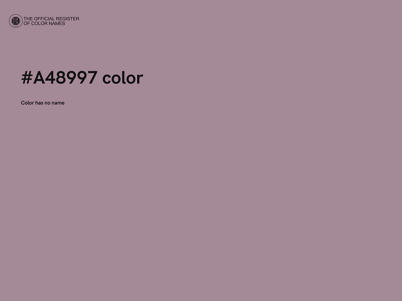 #A48997 color image