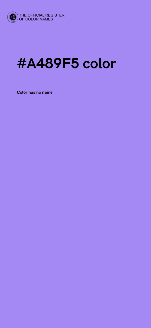 #A489F5 color image