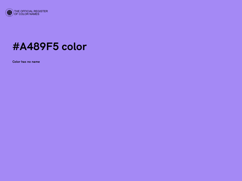#A489F5 color image