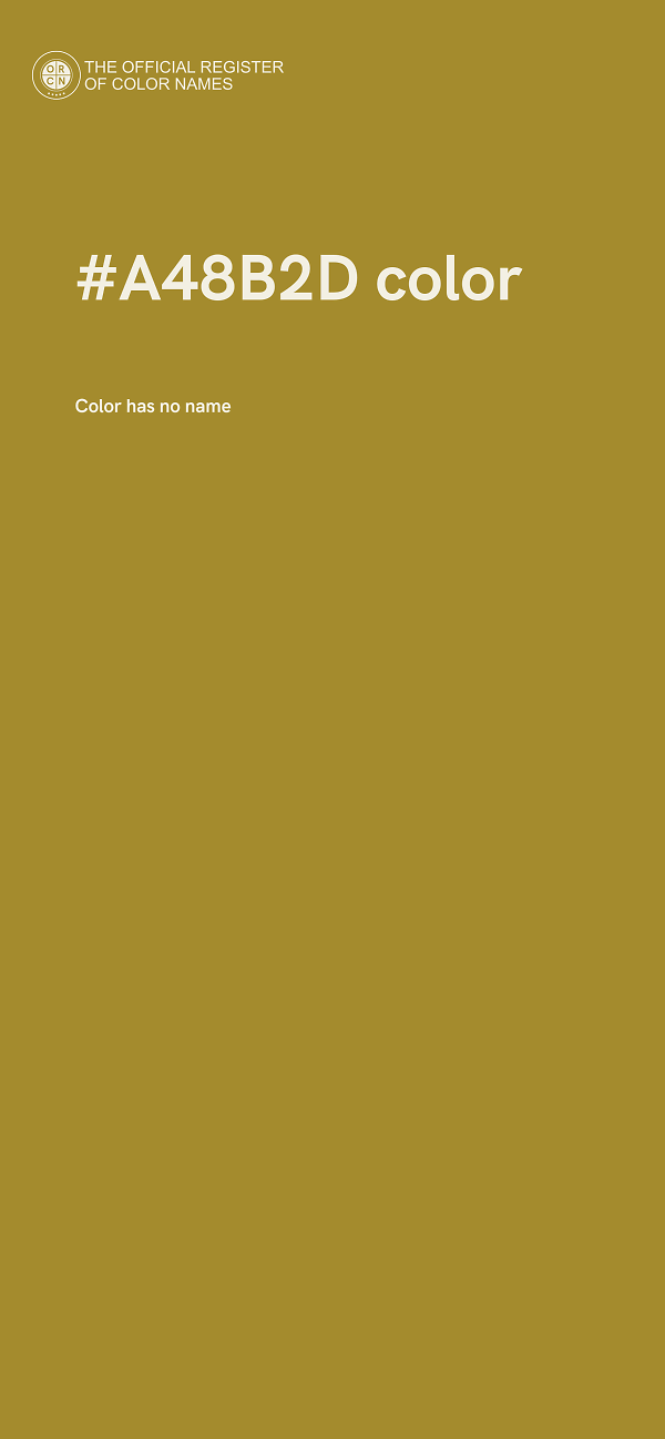 #A48B2D color image