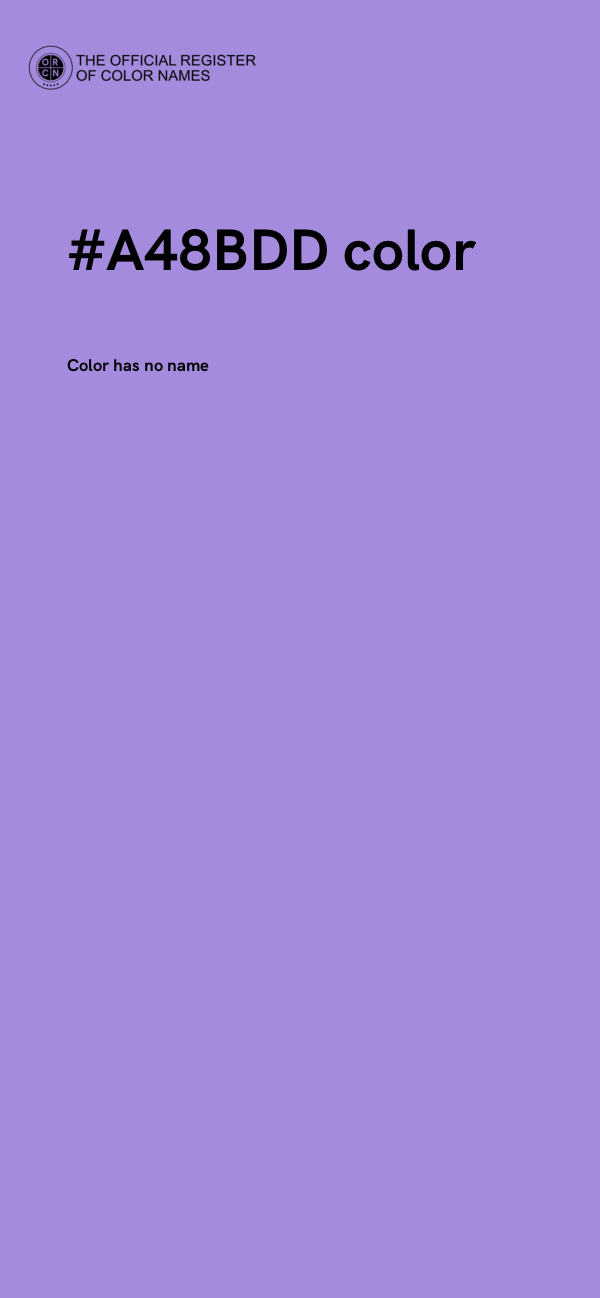 #A48BDD color image