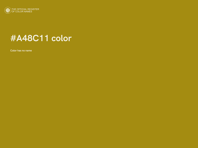 #A48C11 color image