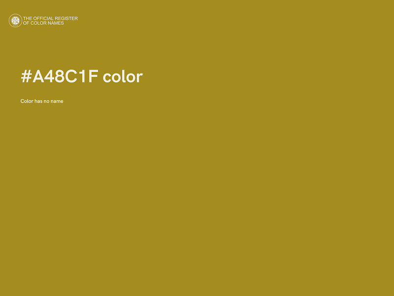 #A48C1F color image