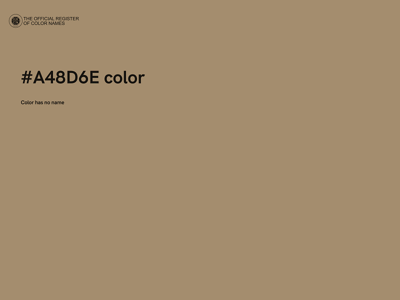 #A48D6E color image