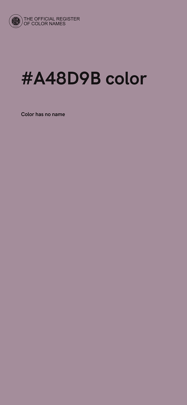 #A48D9B color image