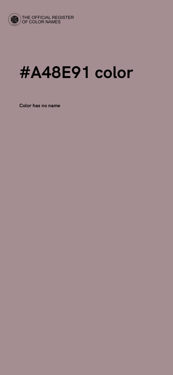 #A48E91 color image