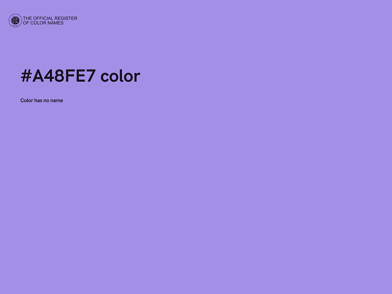 #A48FE7 color image