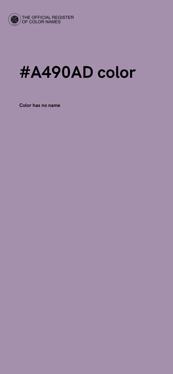 #A490AD color image