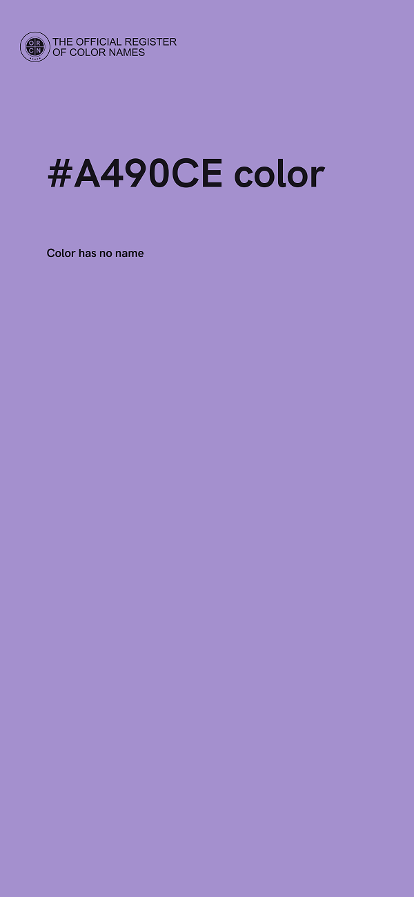 #A490CE color image