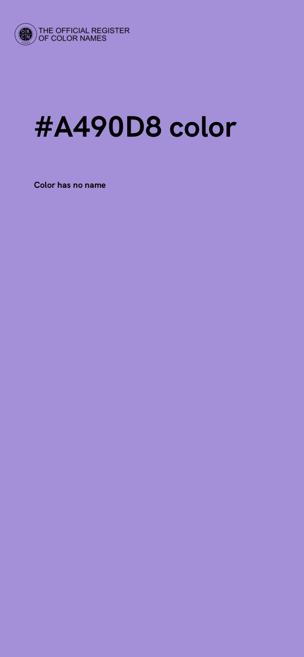 #A490D8 color image