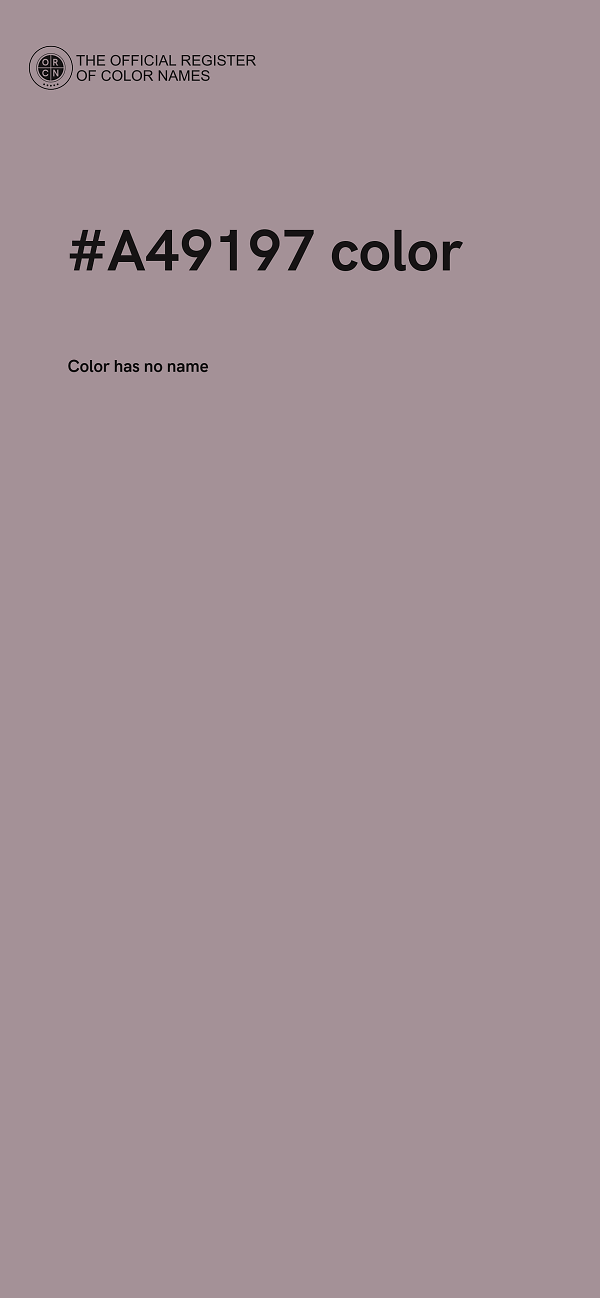 #A49197 color image