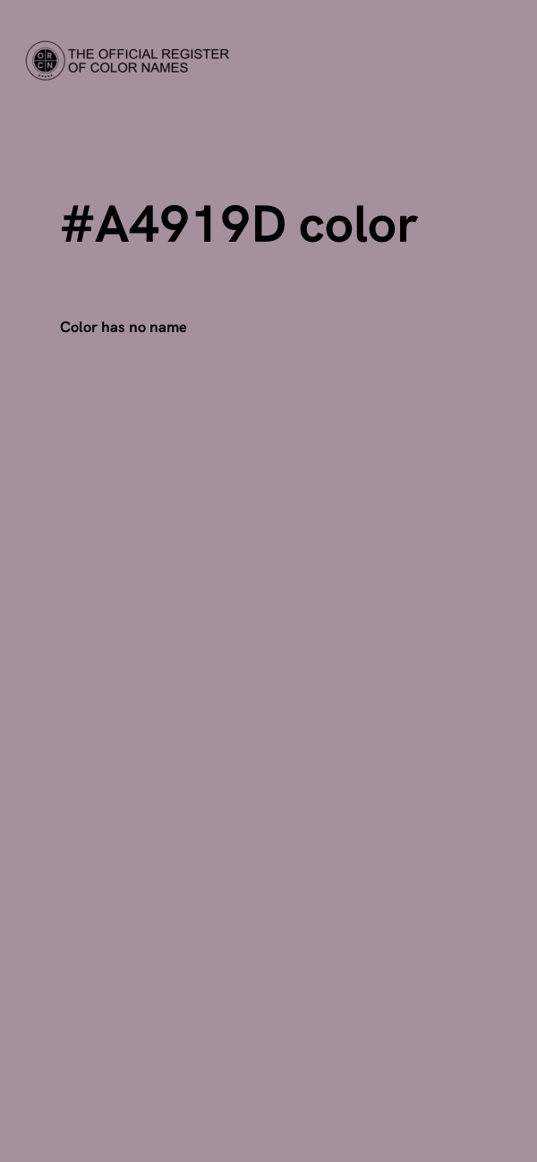 #A4919D color image